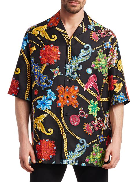 versace floral shirt|Versace style shirts for men.